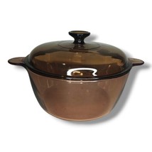 Pyrex Corning Ware Vision Amber Cookware 4.5L Dutch Oven Stock Pot with Lid - £39.46 GBP