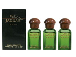 Vintage Jaguar Original Lot Of 3 X 5 Ml Eau De Toilette Miniature Splash Men Nib - £15.43 GBP