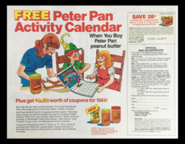 1983 Peter Pan Salt Free Peanut Butter Circular Coupon Advertisement - £15.14 GBP