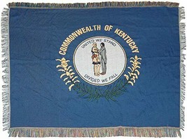 Kentucky State Flag Woven Tapestry Throw Blanket, 48&quot; x 60&quot;, The Northwest Co. - £23.64 GBP