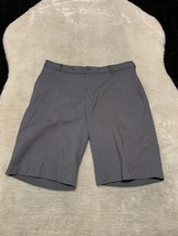 Nike Golf Gray Striped Mens Shorts Size 36 Casual - £13.48 GBP