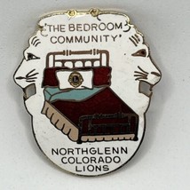Northglenn Colorado Lions Club Organization State Enamel Lapel Hat Pin Pinback - £4.66 GBP