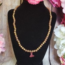 GORJANA Brown Druzy Quartz Stone Gold Tone Beaded Stretch Tassel Necklace - $24.95