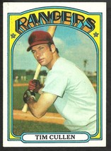 Texas Rangers Tim Cullen 1972 Topps Baseball Card #461 ex    - £0.79 GBP