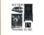 Fine Arts Co Auction Catalog November 1982 Philadelphia Furniture Paintings - £17.18 GBP