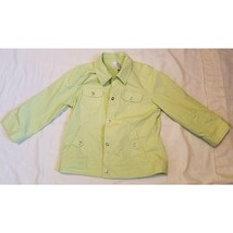 CJ Banks Jacket Size M Medium Apple Green Lightweight Stretch Christopher - £11.77 GBP