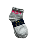 Polo Ralph Lauren 5 Pairs Girls Socks Grey / Pink ( Sz 8-9.5 ) - $746.72 MXN