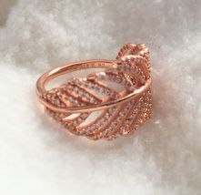 Mint Pandora Rose Gold LIGHT AS A FEATHER Ring  - £30.81 GBP