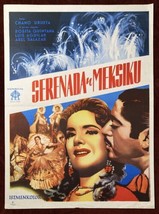1956 Original Movie Poster Serenata en Mexico Chano Urueta Rosita Quintana - £135.02 GBP