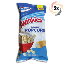 2x Bags New Hostess Twinkies Flavored Popcorn Crispy &amp; Sweet Snack | 3oz - £8.69 GBP