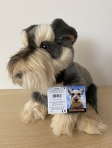 Schnauzer 12&quot; toy plushie gift wrapped or not with tag or not 3 choices - $40.00+