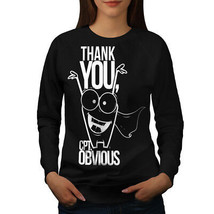 Wellcoda Captain Obvious Funny Womens Sweatshirt, Captain Casual Pullover Jumper - £23.25 GBP+