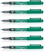 Pilot Green V Sign Pen Liquid Ink Medium 2mm Nib Tip 0.6mm V-Sign Fibre ... - £4.96 GBP+