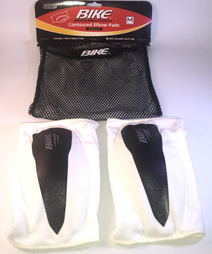 Bike BAPE30 Football/All Sports Adult Med Contoured Elbow Pads White-NEW... - $39.48