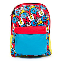 Mens Young &amp; Reckless Artistic Stamp Backpack Y&amp;R Red/Blue/Yellow New $55 - £26.37 GBP