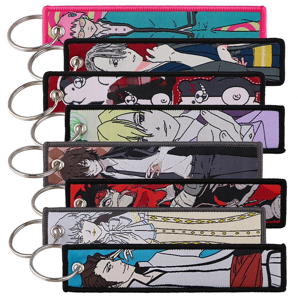 Anime Ouran High School Bungo Stray Dogs Key Fobs Holder Embroidery Key Chain - £5.71 GBP