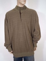 Polo Ralph Lauren Men Green Plaid 1/2 Button Down Pullover Sweater Large LT Tall - £46.43 GBP