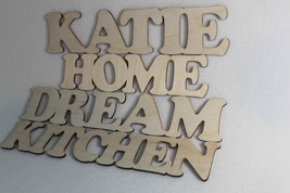 Custom Wooden Letters  Words Wall Decorations  Home Kitchen Dream - £3.64 GBP