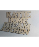 Custom Wooden Letters  Words Wall Decorations  Home Kitchen Dream - $86.53 MXN