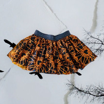 Halloween Baby Tutu Skirt 18 Mo Elastic Waist Tulle Spiderwebs - £9.64 GBP
