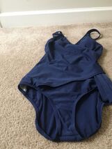 Jantzen One Piece Swimsuit Bathing Suit Womens Size 10 Blue - $47.93 CAD