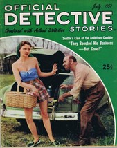ORIGINAL Vintage July 1951 Official Detective Stories Magazine GGA - £38.71 GBP