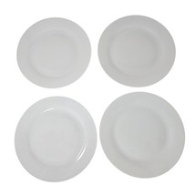 Set Of 4 Tabletops Gallery Umbria White Salad Plates Dishwasher Microwav... - $49.99