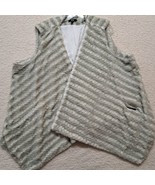 G by Giuliana Rancic Women Greenish Gray Faux Fur Jacket Size 2XL - £19.75 GBP