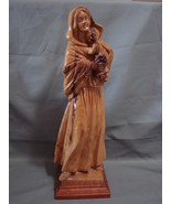 Hand Carved Olive Wood Virgin Mary with the Holy Child  - £198.11 GBP