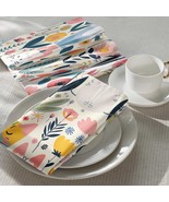 Floral Cat Dining Set Table Runner, Placemats &amp; Napkins Whimsical Cat Ta... - $446.40 MXN