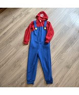 Super Mario Brothers Mario Costume Child Large 12-14 Fleece Warm Opposui... - $731.80 MXN