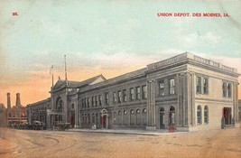 Des Moines Iowa~Lot Of 5 1910s POSTCARDS~DEPOT-SPIRES-POST OFFICE-CAPITOL-COURT - £7.81 GBP