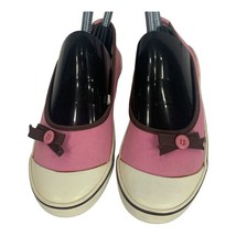 Old Navy Youth Girls Pink/White Canvas Slip on Shoes Size 2 - £10.98 GBP