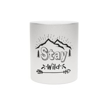 Personalized 11oz Metallic Coffee Mug: Stay Wild, Express Your Style with Gold o - £21.15 GBP