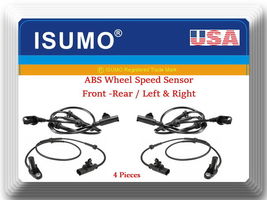 4x ABS Wheel Speed Sensor Front -Rear Left &amp; Right Fits Land Rover LR3 2005-2009 - £47.03 GBP