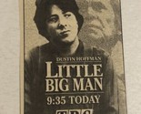 Little Big Man Tv Guide Print Ad Advertisement TBS Dustin Hoffman TV1 - $5.93