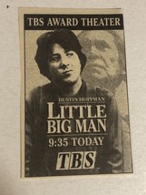 Little Big Man Tv Guide Print Ad Advertisement TBS Dustin Hoffman TV1 - £4.63 GBP