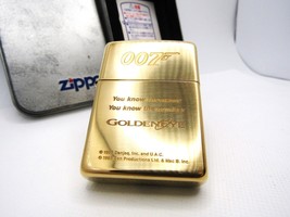 007 James Bond You know the name You know the number Solid Brass Zippo 1... - £139.68 GBP
