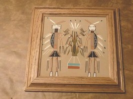 Native American Navajo Framed SandPainting Yei - $31.68