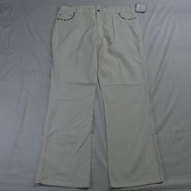 NEW Sag Harbor 18 White Corduroy Bootcut 5 Pocket Cords Womens Pants - £15.05 GBP