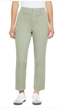 Gap Womens Pants Green Ankle Slim Midrise Stretch Pockets Belt Loops Mid... - $42.99