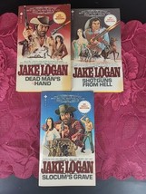 Vintage Jake Logan Adult Western Novels Lot of 3 1979-80 Very Good Condition - £14.53 GBP