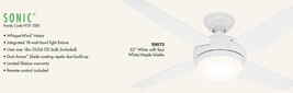 Ceiling Fan 52&#39;&#39; White w/Remote Control, White/Maple Blades, Hunter 5907... - $2,768.91 MXN