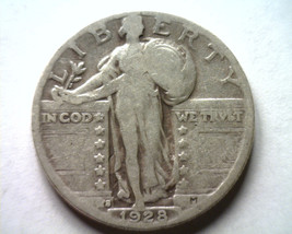 1928-S Standing Liberty Quarter Very Good+ Vg+ Clashed Die Obverse / Reverse - £13.58 GBP
