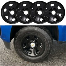 Wheel Black Clip On Skin Covers 4PC Set FOR 2021-2022 Chevy Colorado WT ... - £79.92 GBP