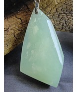 Icy White Snow Flake Cotton Burma Jadeite Jade Peace &amp; Calm Pendant # 62... - €754,19 EUR