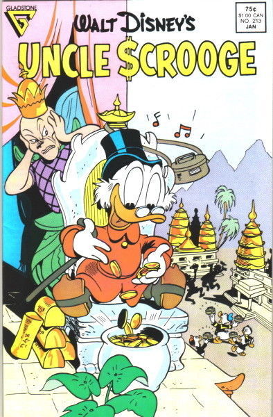 Walt Disney's Uncle Scrooge Comic Book #213 Gladstone 1987 NEAR MINT NEW UNREAD - $14.49