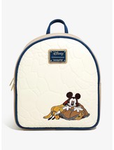 Disney Loungefly Mickey Mouse TurtleShell Embroidered Mini Backpack NEW ... - £78.63 GBP