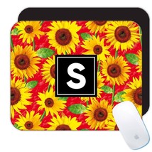 Golden Yellow Sunflowers : Gift Mousepad Fabric Pattern Autumn Diy Scrapbook Cra - £10.44 GBP+
