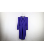 Vtg 70s 80s St John Marie Gray Womens Size 6 Wool Knit Sweater Dress Pur... - $2,945.86 MXN